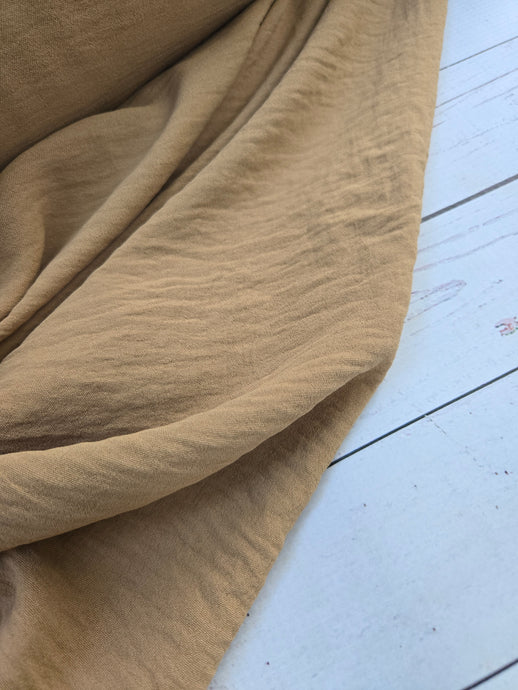 Solid Caramel Opaque Air Flow 100% Polyester {by the half yard}