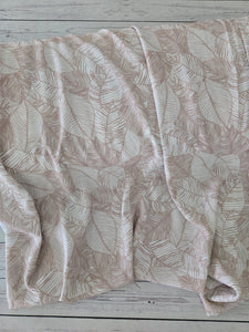 Beige Leaf Print {by the half yard}