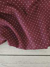 Exclusive Design- Port Pin Dot Polyester Slub {by the half yard}