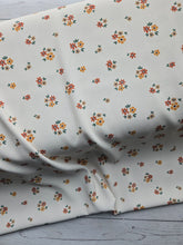Cream, Rust & Mustard Floral Triple Georgette {by the half yard}