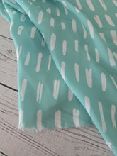 Neptune Green Dash Print {by the half yard}