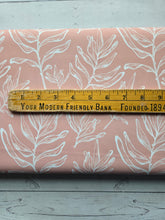 Peach Leaf Outline Print {by the half yard}