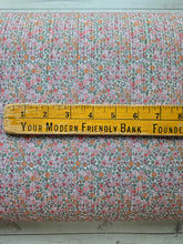 Vintage Petite Floral Variegated Poly Rib Knit {by the half yard}
