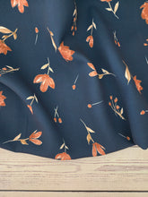 Navy & Rust Floral {by the half yard}