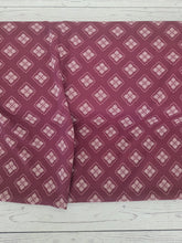 Burgundy Lacy Diamonds {by the half yard}