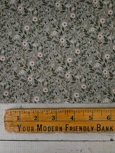 Dusty Green Petite Meadow Print {by the half yard}