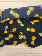 Navy Pineapple Print {by the half yard}