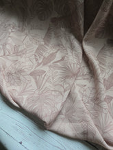 Peachy Tan Tropical Outline Print {by the half yard}
