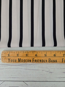 Exclusive Design- Creamy Tan & Black Stripes {by the half yard}