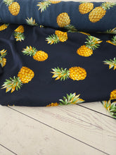 Navy Pineapple Print {by the half yard}