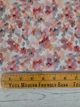 Autumn Shades Watercolor Palette Floral Opaque Swiss Dot 100% Polyester {by the half yard}