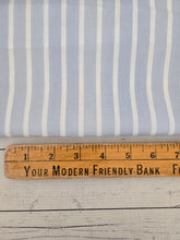 Crisp Blue & White Stripes Cotton Poplin {by the half yard}