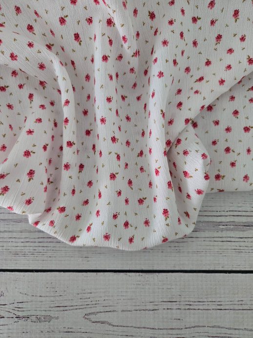 Vintage Petite Floral Rayon Crepe {by the half yard}