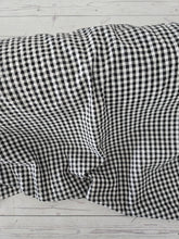 Black & White Gingham Seersucker Cotton {by the half yard}
