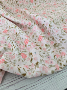 Exclusive Design- Petite Pink Floral {by the half yard}