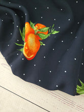 Navy Oranges & Dots {by the half yard}