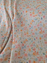 White & Colorful Petite Floral {by the half yard}