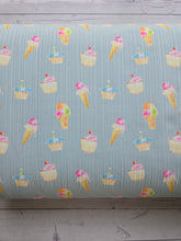 Exclusive Design- Cupcakes & Ice Cream Variegated Poly Rib Knit {by the half yard}
