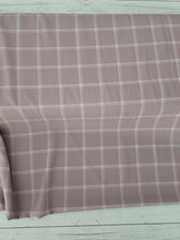 Exclusive Design- Tan & White Window Pane Plaid {by the half yard}