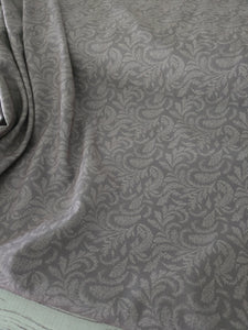 Mauve Elegant Print Poly Slub {by the half yard}