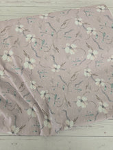 Taupe Stems & Floral Opaque Swiss Dot 100% Polyester {by the half yard}
