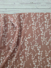 Tawny Vine Print Linen Look Poly {by the half yard}