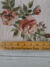 Sand & Rust Watercolor Floral Crinkle Georgette {by the half yard}