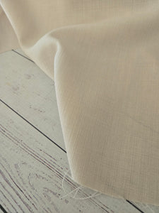 Cream Heavy Slub Polyester {by the half yard}