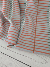 Exclusive Design- Steel & Rust Modern Lines {by the half yard}