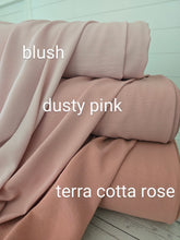 Solid Dusty Pink Opaque Air Flow 100% Polyester {by the half yard}