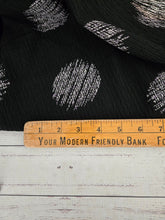 Black Dots Textured Misc. Poly {by the half yard}