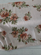 Sand & Rust Watercolor Floral Crinkle Georgette {by the half yard}