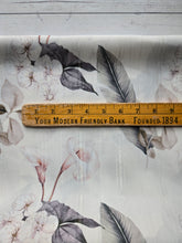 Tropical Botanical Floral Print Lurex Poly {by the half yard}