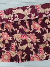 Burgundy & Pink Paisley Print {by the half yard}