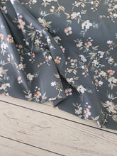 Dusty Dark Green Floral Print {by the half yard}