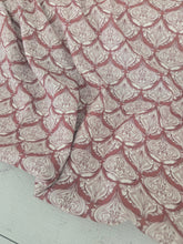 Exclusive Design- Harvest Burgundy Damask Air Flow Stripe Poly {by the half yard}