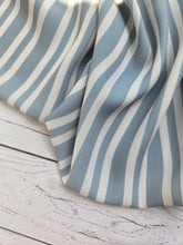 Exclusive Design- Dusty Blue Double Stripe {by the half yard}