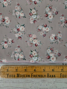 Exclusive Design- Hazelnut Floral Bouquet {by the half yard}