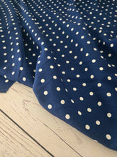 Dark Denim Dots Misc. Poly {by the half yard}