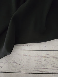 Solid Black Triple Georgette {by the half yard}