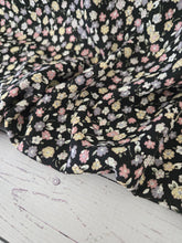 Black Petite Floral Print {by the half yard}