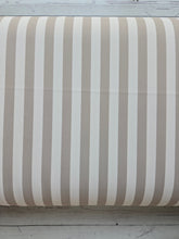 Exclusive Design- Beige & Cream Stripes Matte Athletic Knit {by the half yard}