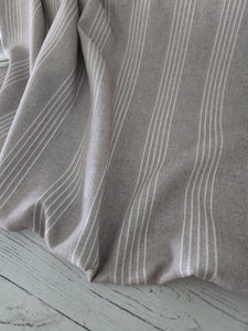 Exclusive Design- Tan & Cream Stripes Poly Slub {by the half yard}