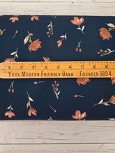 Navy & Rust Floral {by the half yard}