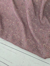 Elegant Rose Brown Floral Linen Look Poly {by the half yard}