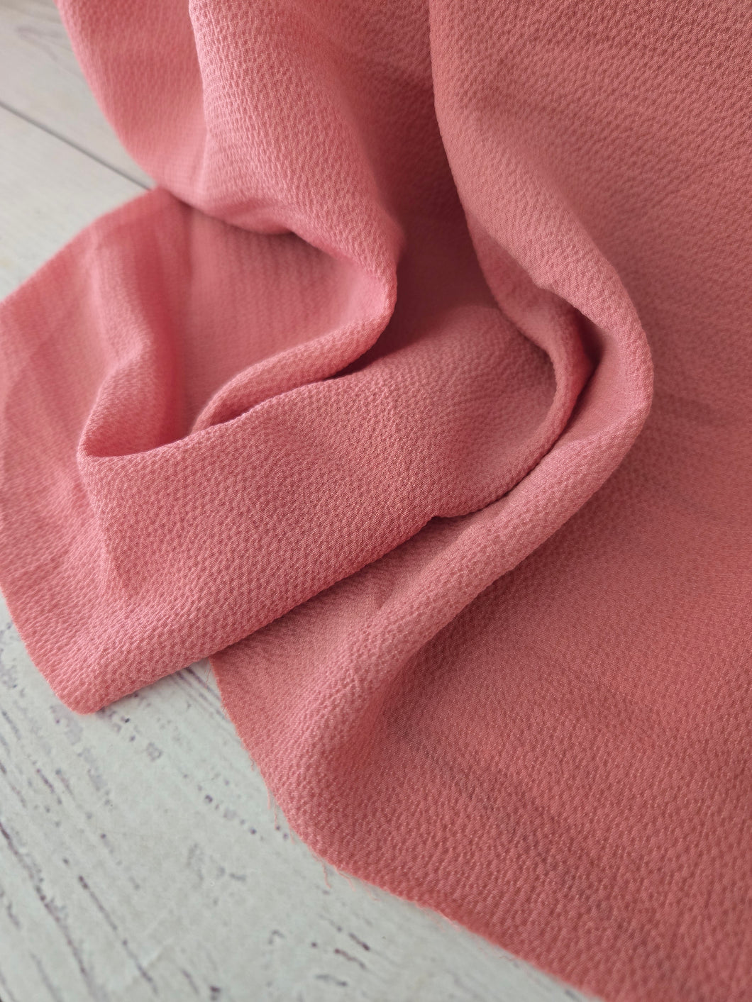 Solid Rose Bubble Crepe {by the half yard}