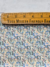 Petite Floral & Foliage Pinstripe Poly {by the half yard}