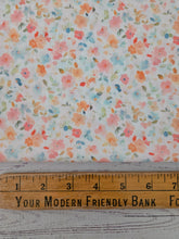 White & Colorful Petite Floral {by the half yard}