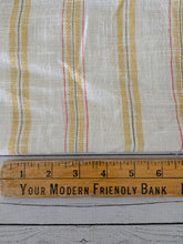 Natural & Yellow Stripes Cotton Gauze {by the half yard}