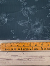 Dark Green Fine Floral {by the half yard}